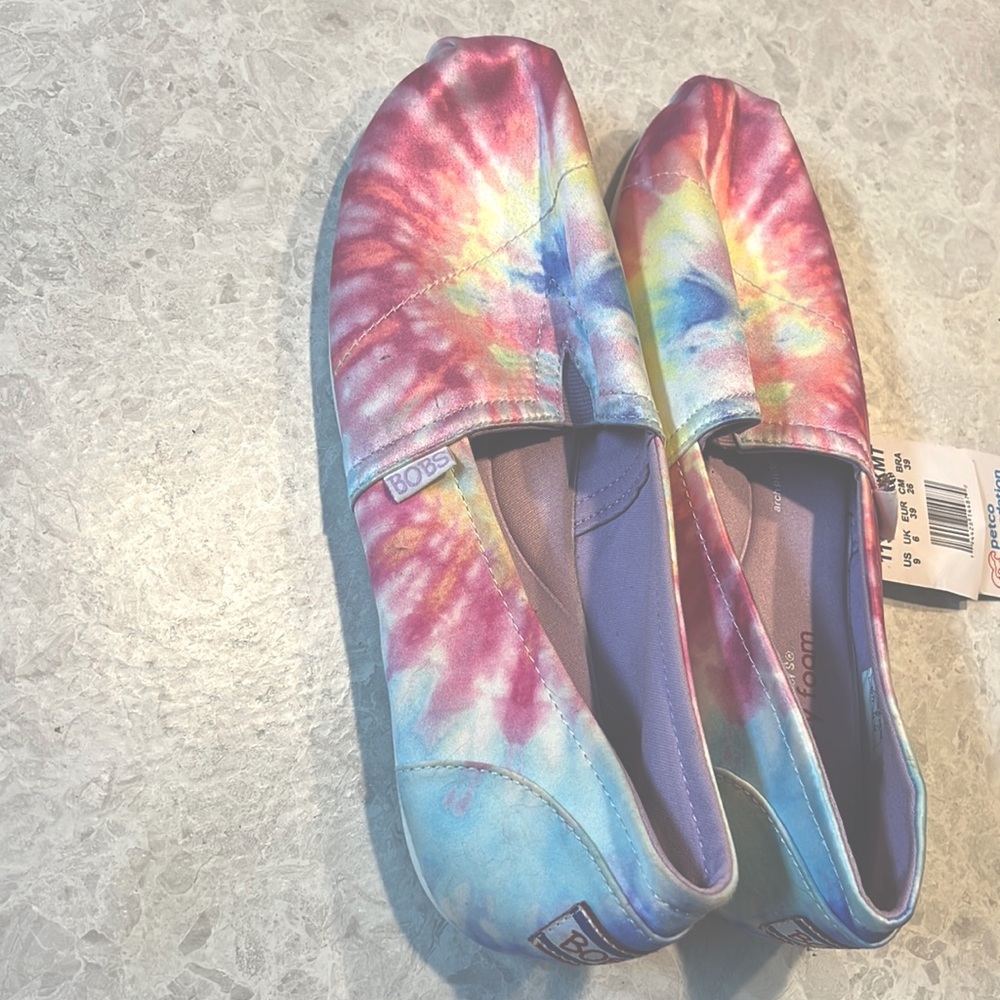Bobs tie dye shoes